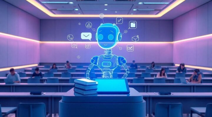 Inteligência artificial na educação com chatbots