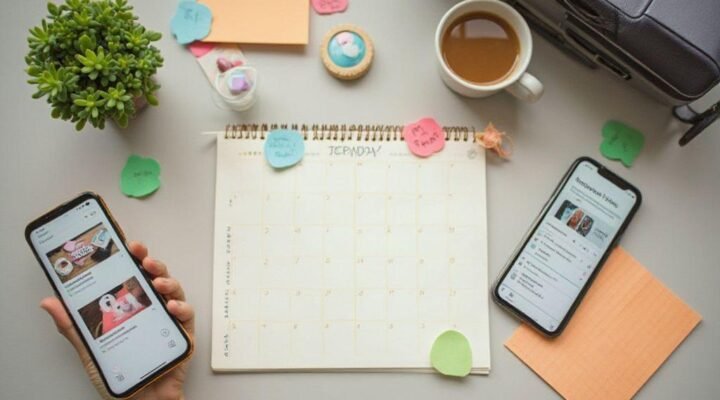 Calendário de conteúdo orgânico para vídeos curtos