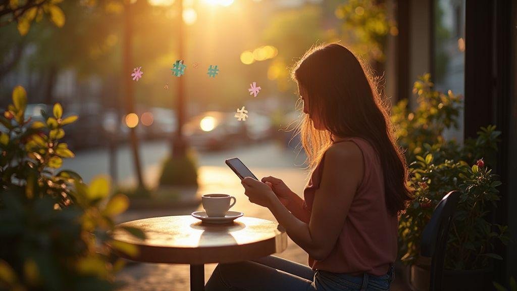 Use hashtags para descoberta orgânica Use hashtags para descoberta orgânica