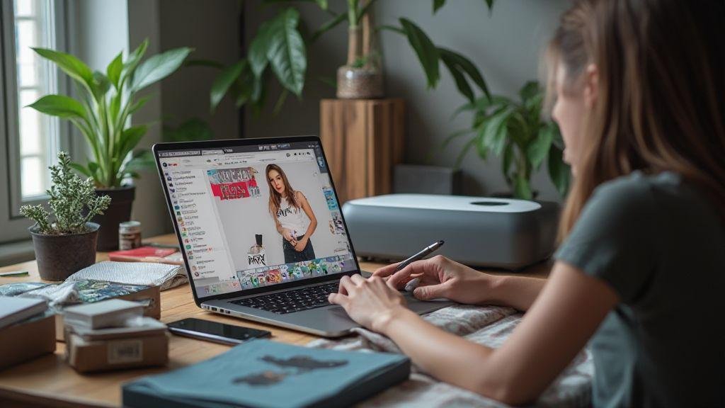 como ganhar renda extra com impressão sob demanda sem estoque usando marketplaces e redes sociais