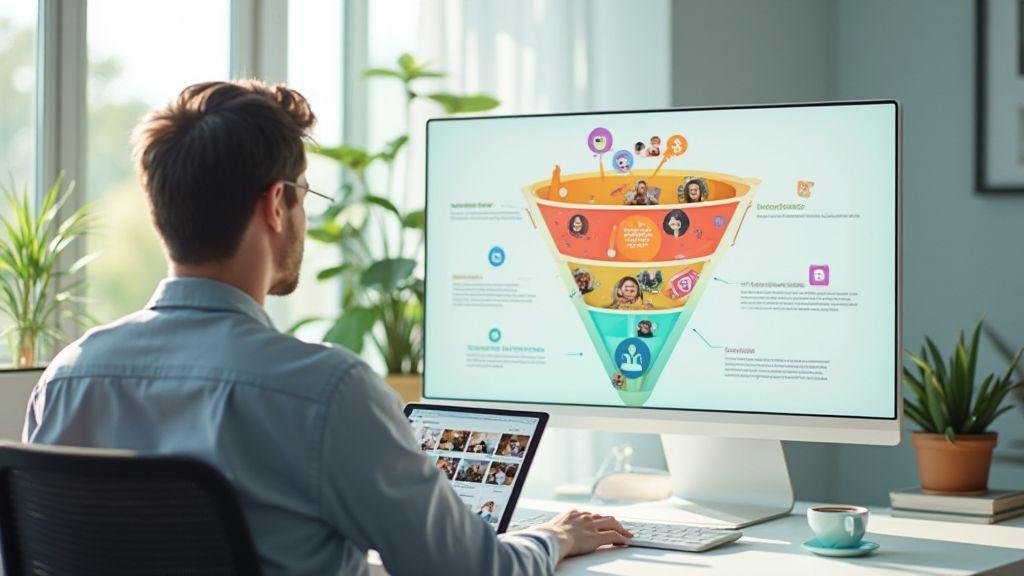 Funil de vendas para cursos online