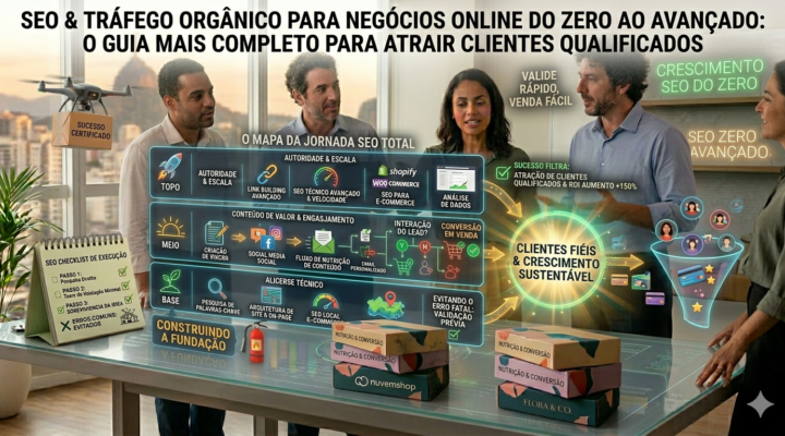 SEO e Tráfego Orgânico para Negócios Online do zero ao avançado: o guia mais completo para atrair clientes qualificados.